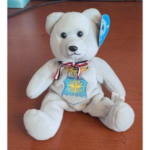 Department Of Defense United States Air Force Collectible Beanie Plush Bear 8"